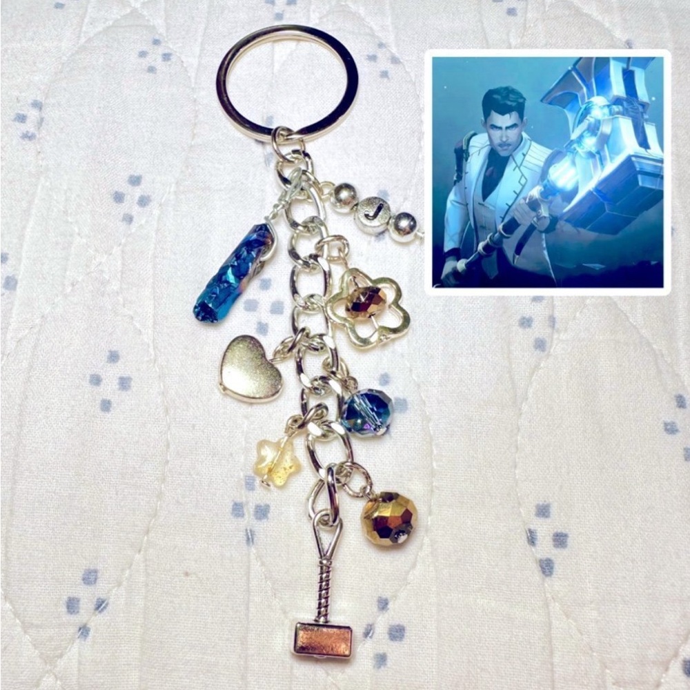 Arcane Inspired Jayce Clutter Keychain Bag Purse Charm Bracelet-Style